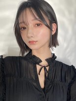 ピープスアンドスー 表参道 渋谷(Peeps&Suu.)&nbsp;外ハネ韓国風ボブグレージュ_髪質改善/20代30代40代