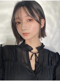 外ハネ韓国風ボブグレージュ_髪質改善/20代30代40代
