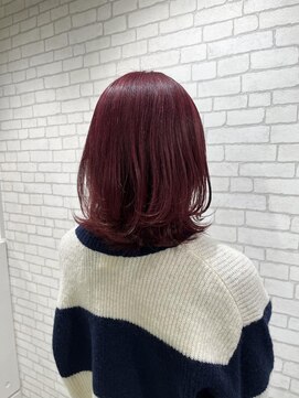 ミューバイケンジ(miu by KENJE) miu&橋本愛海　濃いめレッドカラー