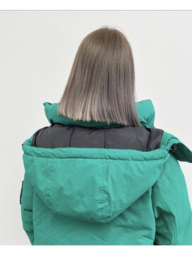 ロンドネートゥル 新潟(Lond naitre) 【lond natire 】ハイトーンボブ　グレージュ