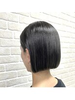 アボックス(abox)&nbsp;切りっぱなしボブ×地毛風オリーブ