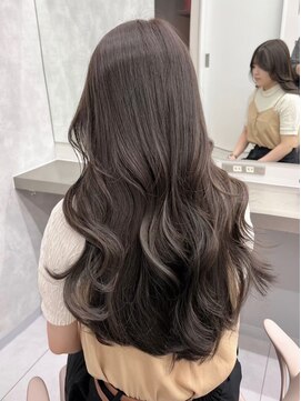 ノイズオオサカ 梅田店(NOISM OSAKA) アッシュグレーレイヤーカットアッシュ20代30代40代韓国ヘア艶髪
