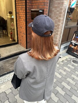 ココット 京橋店(cocotte) 艶髪オレンジベージュカラー　上田紗也
