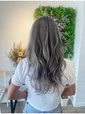 シルバー×バレイヤージュ