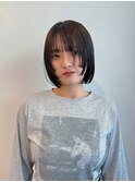 ざく切りショートボブ/ナチュラルストレート