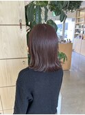 大人可愛い暖色ブリーチなしオレンジベージュ