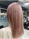 透明感抜群！ダブルカラーブリーチハイトーンピンク【上野】