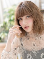 カバーヘア ブリス 戸田公園西口店(COVER HAIR bliss)&nbsp;オリーブカラーくせ毛風ふわミディh3戸田公園20代30代40代