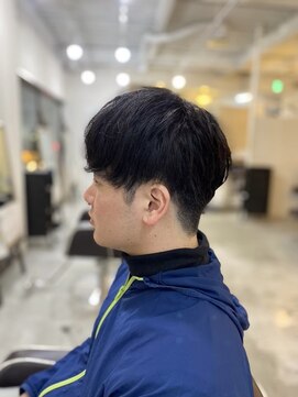 ソイクフ 高田馬場店(SOY-KUFU) MEN'SHAIRアッシュブラックカルマパーマツーブロック