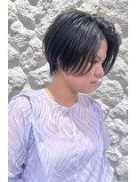 モアナ バイ ヘッドライト 新越谷店(Moana by HEADLIGHT) Moana【新越谷】#ハンサムショート#ブルーブラック