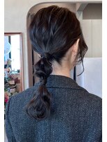 ロンド ボーイ 表参道(Lond BOY)&nbsp;イメチェン外ハネボブ美髪ワイドバングミディアムレイヤーカット