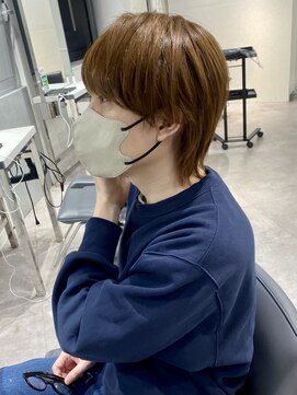 ユーフォリア 渋谷グランデ(Euphoria SHIBUYA GRANDE) ミニウルフ　マロンベージュ　ニュアンスカラー　MOMO