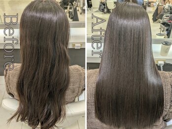 リザ(RIZA)の写真/◆未来の美髪設計プラン・縮毛矯正◆クセ毛,パヤ毛,広がりも悩んできた髪に「Goodbye,私のコンプレックス」