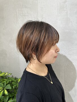 ロンドエニカ 大宮(Lond enika) ミニウルフレイヤーカット顔周りカット前髪カットショート/大宮