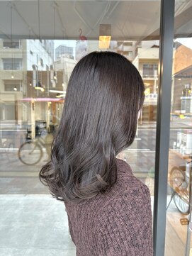 オリーブブラウン/イルミナ/透け感