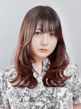 小顔顔まわりカットサイドバングおくれ毛顔まわりレイヤー