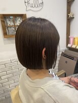 ミルク(MILK)&nbsp;ミニボブ×白髪染め×髪質改善トリートメント×白髪ぼかし