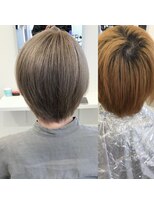 パーセント(percent) 透明感グレージュショートボブ/ブリーチ1回/枚方市駅