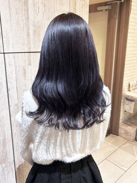 プログレス 仙台駅東口店(PROGRESS) パープルブラック/暗髪/透明感カラー/10代20代30代