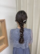ソノ(sono) 編みおろし お呼ばれヘア ヘアセット ロングヘアアレンジ