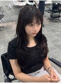 韓国レイヤーカット/顔周り/ダークブラウン/【古荘竜生】