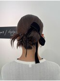 【ヘアセット】タイトシニヨン×カチモリ