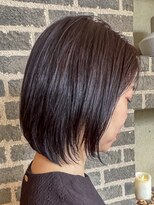 トップヘアーラウンジ 知立(TOP HAIR Lounge)&nbsp;知立白髪ぼかし外ハネボブダークアッシュ暗めカラー30代40代50代