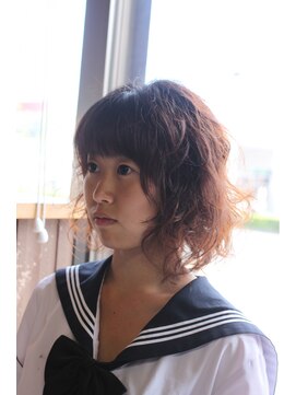 オーバーキャプテンネイキッド(OVER CAPTAIN NAKED) school wave (クセ毛on Airwave)