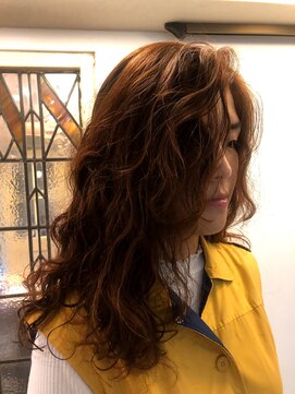 カミナ(KAMINA) パーマ×オレンジカラー