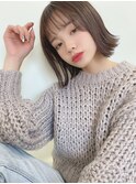 外ハネインナーカラー小顔ショートボブ大人セクシー