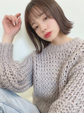 ルービック 京橋(Rubik's) 外ハネインナーカラー小顔ショートボブ大人セクシー