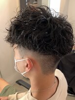 2wayパーマスタイルツイストスパイラルツーブロック