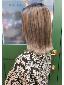 プチメゾントウキョウ(Petit Maison Tokyo) バレイヤージュ_シルバーグレー