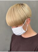 【L-MARK】 王道マッシュ＿ホワイトベージュ
