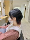 ウルフカット×インナーカラー
