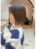 【澤口龍成】前髪カタログマチルダボブピンクベージュ