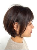 【UHair】30代/40代/50代/透明感アースカラー/大人ショート