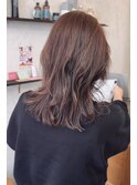 艶ブラウンとナチュラルレイヤースタイル