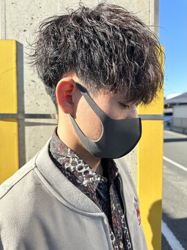 ニアウ 高崎店(Niau) メンズマッシュツイストスパイラルパーマ波巻きニュアンス高崎