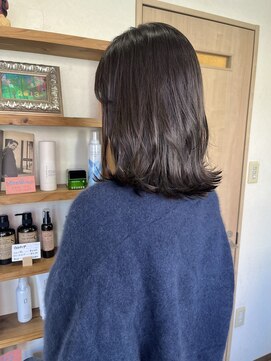 ココカラヘアー ニコ(cococara hair nico) ミディアム/お顔まわりレイヤー/韓国風ヘア/グレージュ