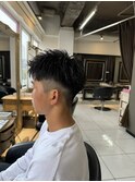 ショートアップバング　フェードカット　海老名メンズカット