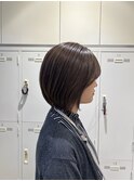 大人綺麗ボブ/藤沢/髪質改善縮毛矯正/ショート/脱白髪染め透明感