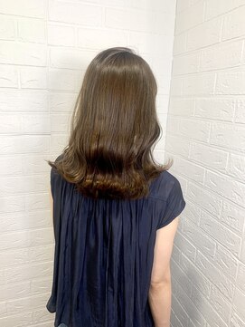 ヘアースペースブルーム プリュス 石橋店(HAIR SPACE BLOOM plus) オリーブベージュ/髪質改善カラー/透明感カラー/艶髪