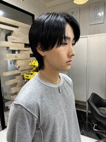 テテ(TETE)&nbsp;オフブラック　センターパート