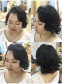レトロヘア風＆メイク