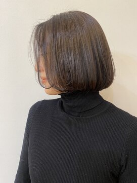 モリオ フロム ロンドン 成増店 【morio成増/一戸】大人かわいいミニボブオリーブカラー