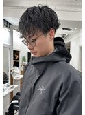 【HYUGA】波巻きツイストスパイラルパーマ