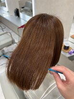 キング(K!ng)&nbsp;縮毛矯正髪質改善ハイライトレイヤーカット楠葉美容室エクステ