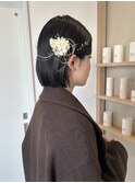 お呼ばれボブアレンジ
