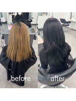 ガルボヘアー 桟橋店(garbo hair)&nbsp;プルエクステエクステ20代30代40代黒髪ロング